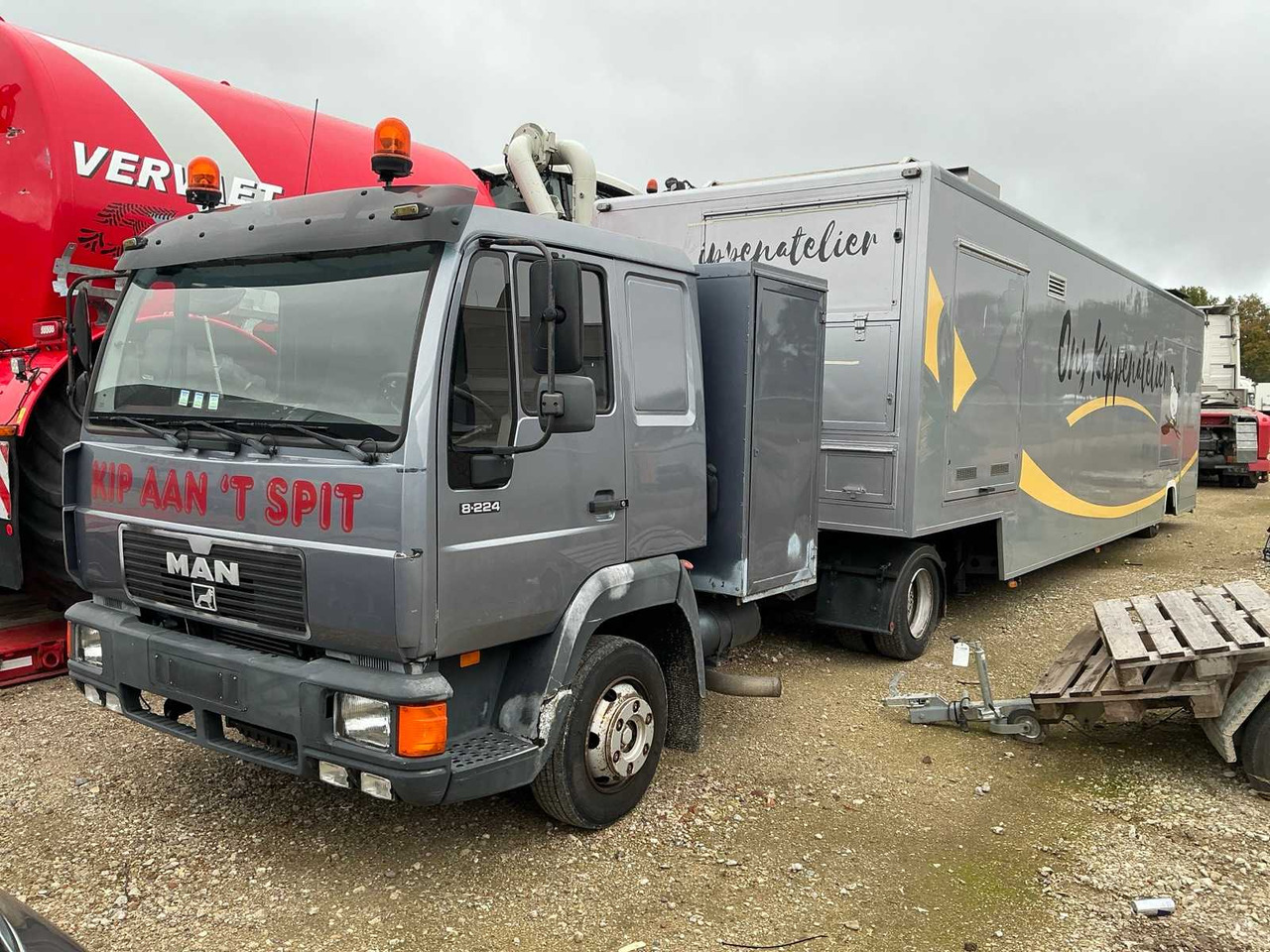 MAN 8-224 TRUCK WITH SEMI-TRAILER SALES - Samochód ciężarowy: zdjęcie 1 MAN 8-224 TRUCK WITH SEMI-TRAILER SALES - Samochód ciężarowy: zdjęcie 1