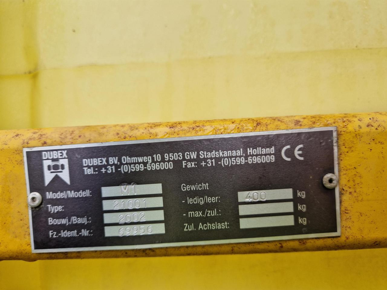 Dubex MODEL 1 - Opryskiwacz przyczepiany: zdjęcie 4 Dubex MODEL 1 - Opryskiwacz przyczepiany: zdjęcie 4