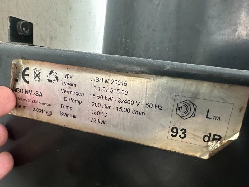 Perkins DIBO IBH-M 20015 Hogedruk unit 200 Bar 15 L / min Mobiele Aanhanger 12.5 kVA aggregaat - Myjka ciśnieniowa: zdjęcie 5 Perkins DIBO IBH-M 20015 Hogedruk unit 200 Bar 15 L / min Mobiele Aanhanger 12.5 kVA aggregaat - Myjka ciśnieniowa: zdjęcie 5