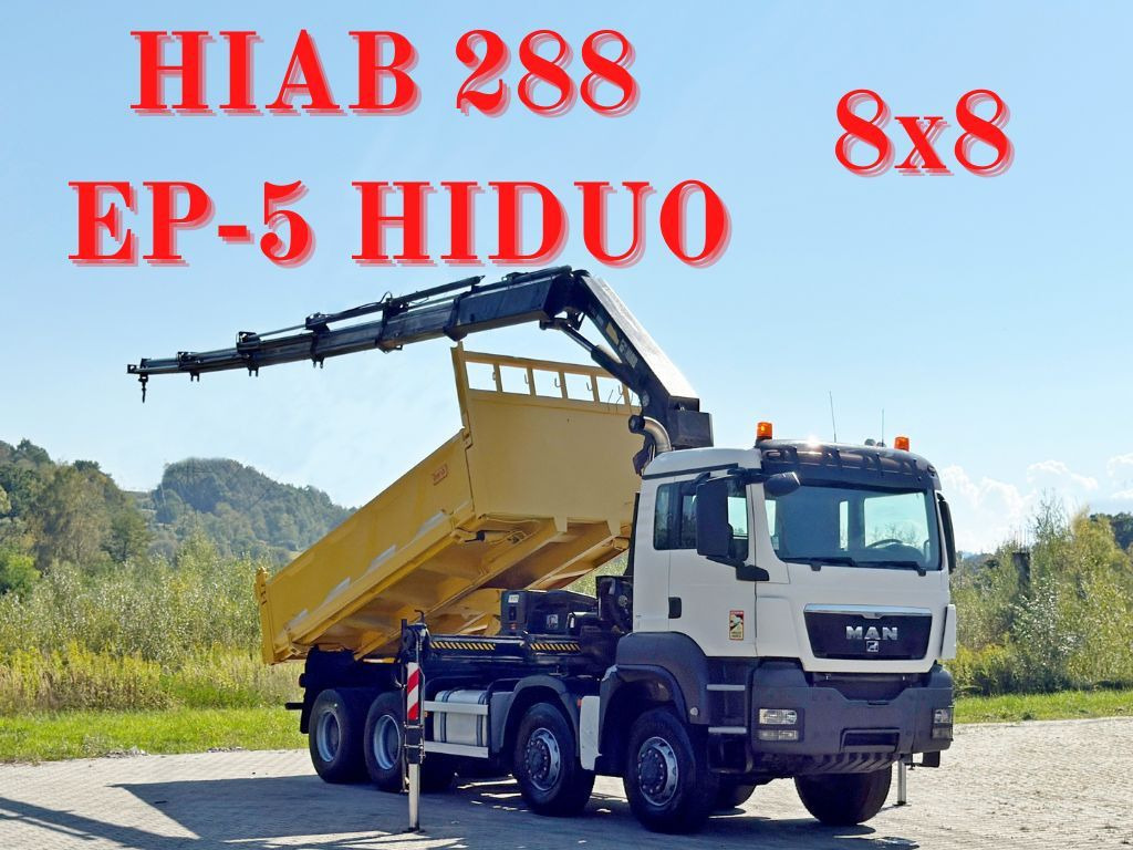 MAN TGS 32.510 * HIAB 288 EP - 5HIDUO/ FUNK * 8x8 - Samochod ciężarowy z HDS: zdjęcie 1 MAN TGS 32.510 * HIAB 288 EP - 5HIDUO/ FUNK * 8x8 - Samochod ciężarowy z HDS: zdjęcie 1
