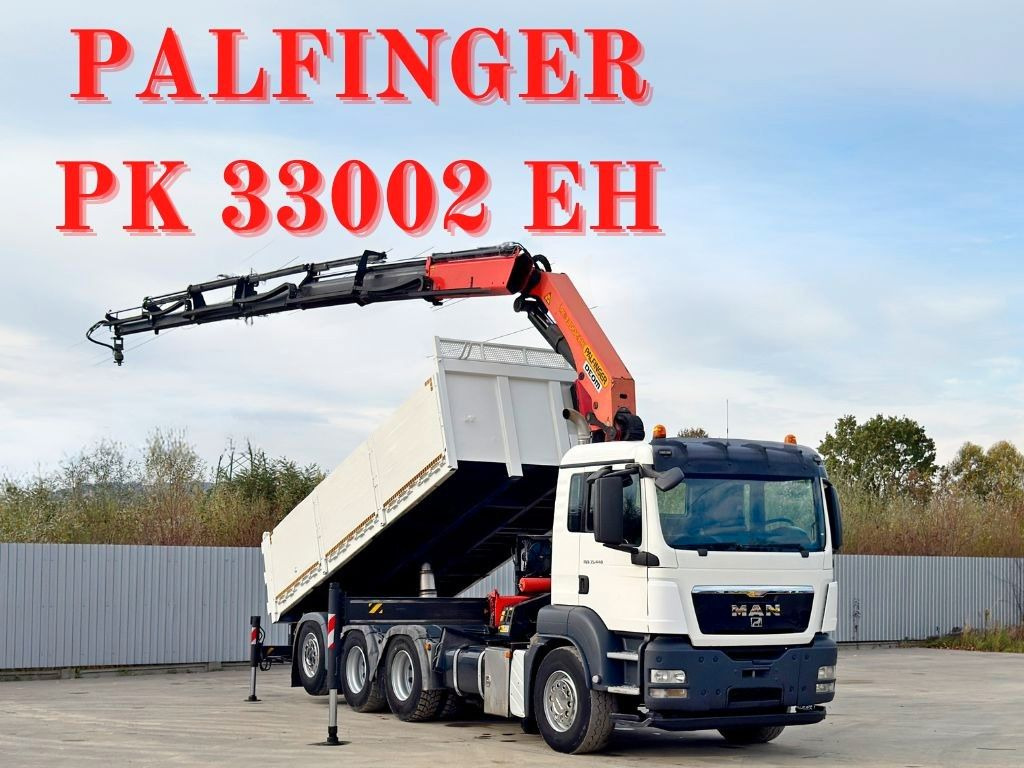 MAN TGS 35.440 * PALFINGER PK 33002 EH +FUNK / 8x4 - Samochod ciężarowy z HDS: zdjęcie 1 MAN TGS 35.440 * PALFINGER PK 33002 EH +FUNK / 8x4 - Samochod ciężarowy z HDS: zdjęcie 1