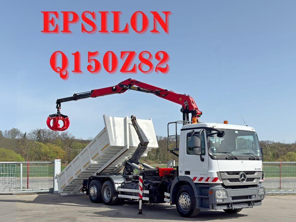 Mercedes-Benz ACTROS 2536 * Abrollkipper + EPSILON Q150Z82 - Ciężarówka hakowiec: zdjęcie 1 Mercedes-Benz ACTROS 2536 * Abrollkipper + EPSILON Q150Z82 - Ciężarówka hakowiec: zdjęcie 1