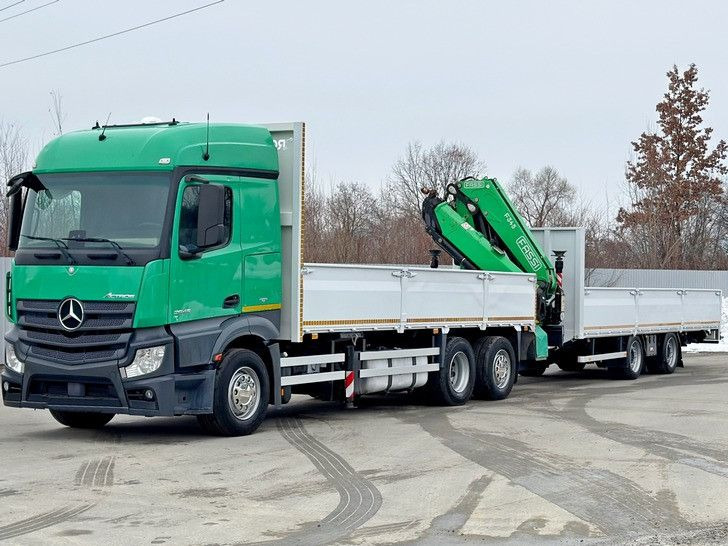 Mercedes-Benz ACTROS 2645 * FASSI F345.24 XE + FUNK + Anhänger - Samochod ciężarowy z HDS: zdjęcie 4 Mercedes-Benz ACTROS 2645 * FASSI F345.24 XE + FUNK + Anhänger - Samochod ciężarowy z HDS: zdjęcie 4