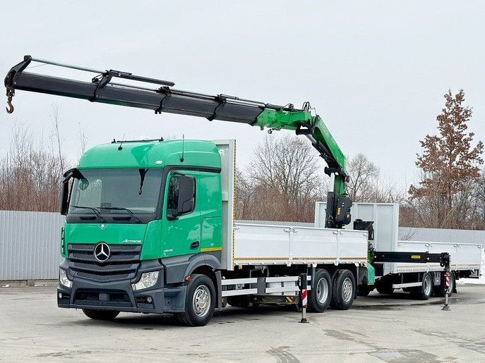 Mercedes-Benz ACTROS 2645 * FASSI F345.24 XE + FUNK + Anhänger - Samochod ciężarowy z HDS: zdjęcie 2 Mercedes-Benz ACTROS 2645 * FASSI F345.24 XE + FUNK + Anhänger - Samochod ciężarowy z HDS: zdjęcie 2
