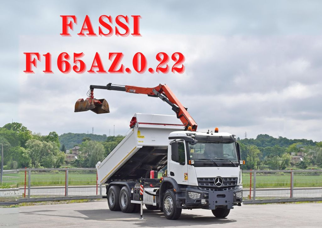 Mercedes-Benz AROCS 2635* FASSI F165AZ.0.22 + FUNK * 6x4 Mercedes-Benz AROCS 2635* FASSI F165AZ.0.22 + FUNK * 6x4 - Samochod ciężarowy z HDS, Wywrotka: zdjęcie 1 Mercedes-Benz AROCS 2635* FASSI F165AZ.0.22 + FUNK * 6x4 Mercedes-Benz AROCS 2635* FASSI F165AZ.0.22 + FUNK * 6x4 - Samochod ciężarowy z HDS, Wywrotka: zdjęcie 1