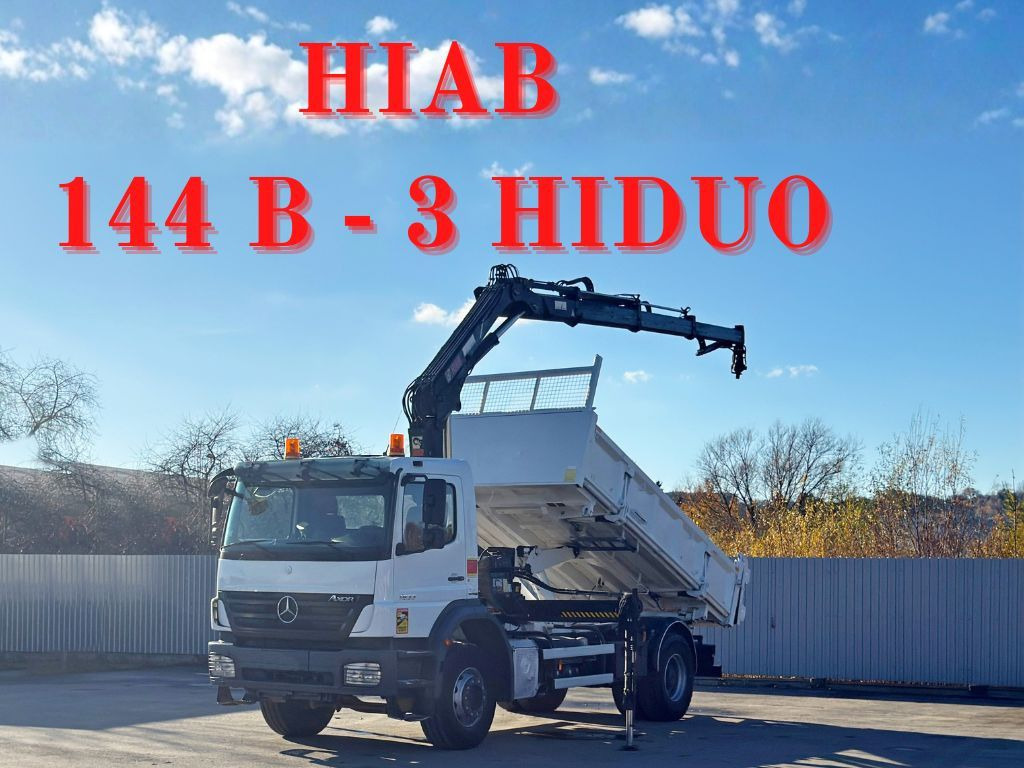 Mercedes-Benz AXOR 1833 * HIAB 144 B - 3 HIDUO + FUNK * TOP - Samochod ciężarowy z HDS: zdjęcie 1 Mercedes-Benz AXOR 1833 * HIAB 144 B - 3 HIDUO + FUNK * TOP - Samochod ciężarowy z HDS: zdjęcie 1