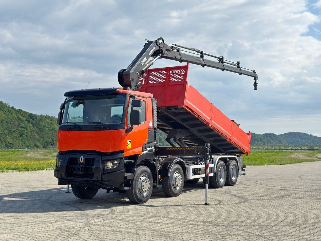 Renault C 430 *KIPPER 6,80m* HIAB X-HIDUO 188 ES-4 * 8x4 - Wywrotka, Samochod ciężarowy z HDS: zdjęcie 2 Renault C 430 *KIPPER 6,80m* HIAB X-HIDUO 188 ES-4 * 8x4 - Wywrotka, Samochod ciężarowy z HDS: zdjęcie 2