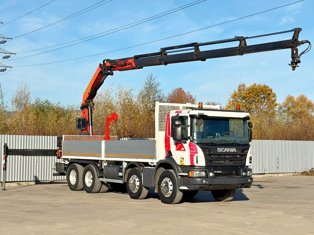 Scania P 450* PRITSCHE 6,90m * PK 23002- SH C FUNK *8x4 - Samochod ciężarowy z HDS: zdjęcie 2 Scania P 450* PRITSCHE 6,90m * PK 23002- SH C FUNK *8x4 - Samochod ciężarowy z HDS: zdjęcie 2