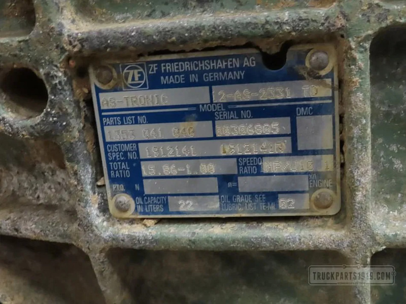 DAF 2011076 Versnellingsbak 12AS2331TD+IT3 - Skrzynia biegów do Samochodów ciężarowych: zdjęcie 3 DAF 2011076 Versnellingsbak 12AS2331TD+IT3 - Skrzynia biegów do Samochodów ciężarowych: zdjęcie 3