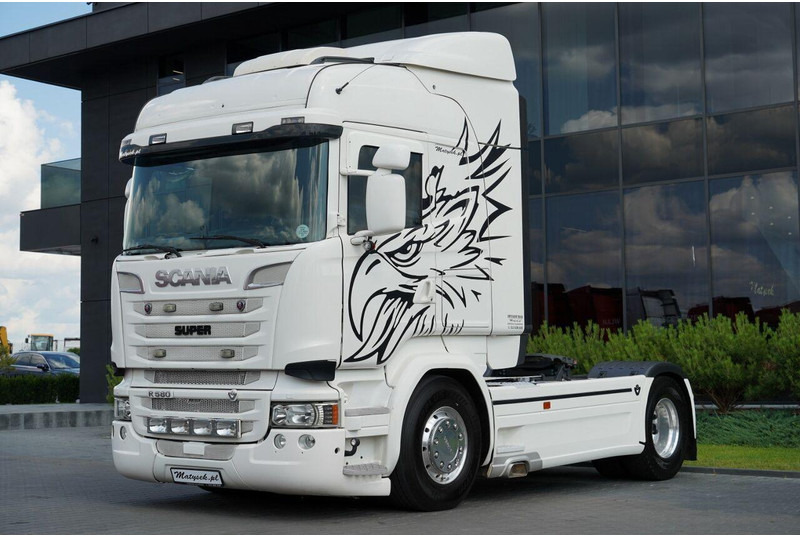 Scania R 580 / V8 / RETARDER / FULL AIRMATIC / I-PARK COOL/ SKÓRY / OPO - Ciągnik siodłowy: zdjęcie 4 Scania R 580 / V8 / RETARDER / FULL AIRMATIC / I-PARK COOL/ SKÓRY / OPO - Ciągnik siodłowy: zdjęcie 4
