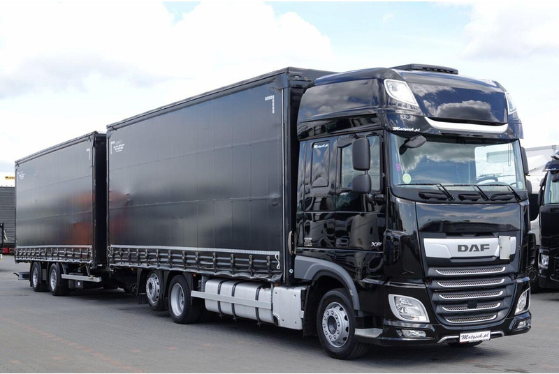 Samochód ciężarowy plandeka DAF XF 480 / ZESTAW TANDEM / 120 M3 / PRZEJAZDOWY / I-PARK COOL / 20: zdjęcie 9 Samochód ciężarowy plandeka DAF XF 480 / ZESTAW TANDEM / 120 M3 / PRZEJAZDOWY / I-PARK COOL / 20: zdjęcie 9