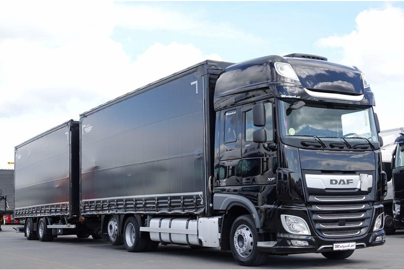 Samochód ciężarowy plandeka DAF XF 480 / ZESTAW TANDEM / 120 M3 / PRZEJAZDOWY / I-PARK COOL / 20: zdjęcie 8 Samochód ciężarowy plandeka DAF XF 480 / ZESTAW TANDEM / 120 M3 / PRZEJAZDOWY / I-PARK COOL / 20: zdjęcie 8