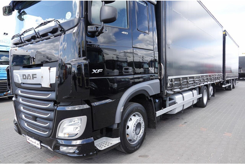 Samochód ciężarowy plandeka DAF XF 480 / ZESTAW TANDEM / 120 M3 / PRZEJAZDOWY / I-PARK COOL / 20: zdjęcie 11 Samochód ciężarowy plandeka DAF XF 480 / ZESTAW TANDEM / 120 M3 / PRZEJAZDOWY / I-PARK COOL / 20: zdjęcie 11