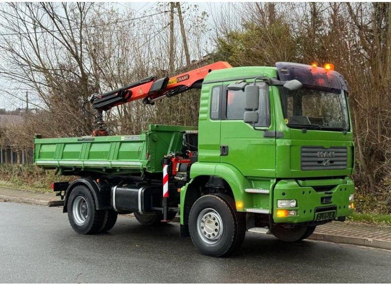 MAN TGA 18.360 Meiller 3-Way Tipper + Crane Palfinger PK 9501 - Wywrotka, Samochod ciężarowy z HDS: zdjęcie 2 MAN TGA 18.360 Meiller 3-Way Tipper + Crane Palfinger PK 9501 - Wywrotka, Samochod ciężarowy z HDS: zdjęcie 2