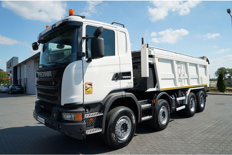 Scania G 410 / 8X4 / ZABUDOWA SAMOWYŁADOWCZA DO ASFALTU / 2X HYDROKLAPA - Rozściełacz do asfaltu: zdjęcie 2 Scania G 410 / 8X4 / ZABUDOWA SAMOWYŁADOWCZA DO ASFALTU / 2X HYDROKLAPA - Rozściełacz do asfaltu: zdjęcie 2