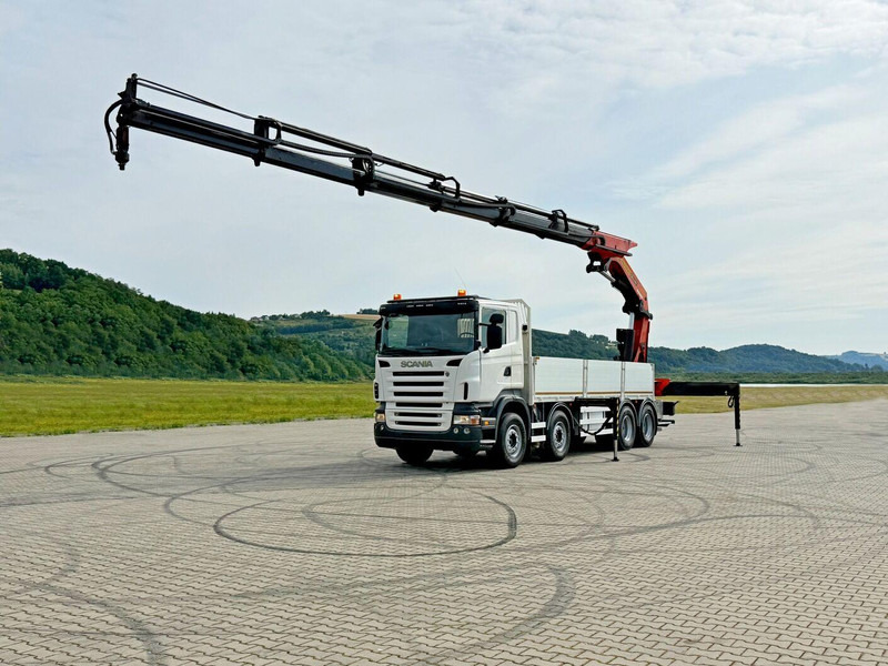 Scania R 420 PRITSCHE 6,47 m * PK 44002/FUNK * 8x4 /TOP - Samochód ciężarowy skrzyniowy/ Platforma, Samochod ciężarowy z HDS: zdjęcie 2 Scania R 420 PRITSCHE 6,47 m * PK 44002/FUNK * 8x4 /TOP - Samochód ciężarowy skrzyniowy/ Platforma, Samochod ciężarowy z HDS: zdjęcie 2