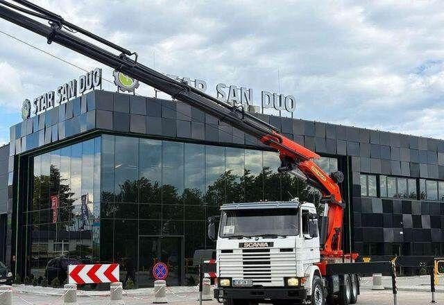 Scania R143 HL 6x2 PALFINGER PK44002 Crane Kran - Samochód ciężarowy skrzyniowy/ Platforma, Samochod ciężarowy z HDS: zdjęcie 3 Scania R143 HL 6x2 PALFINGER PK44002 Crane Kran - Samochód ciężarowy skrzyniowy/ Platforma, Samochod ciężarowy z HDS: zdjęcie 3