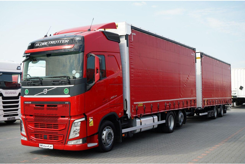 Volvo FH 460 / ZESTAW TANDEM / PRZEJAZDOWY / MEGA / I-PARK COOL / OŚ P - Samochód ciężarowy plandeka: zdjęcie 1 Volvo FH 460 / ZESTAW TANDEM / PRZEJAZDOWY / MEGA / I-PARK COOL / OŚ P - Samochód ciężarowy plandeka: zdjęcie 1