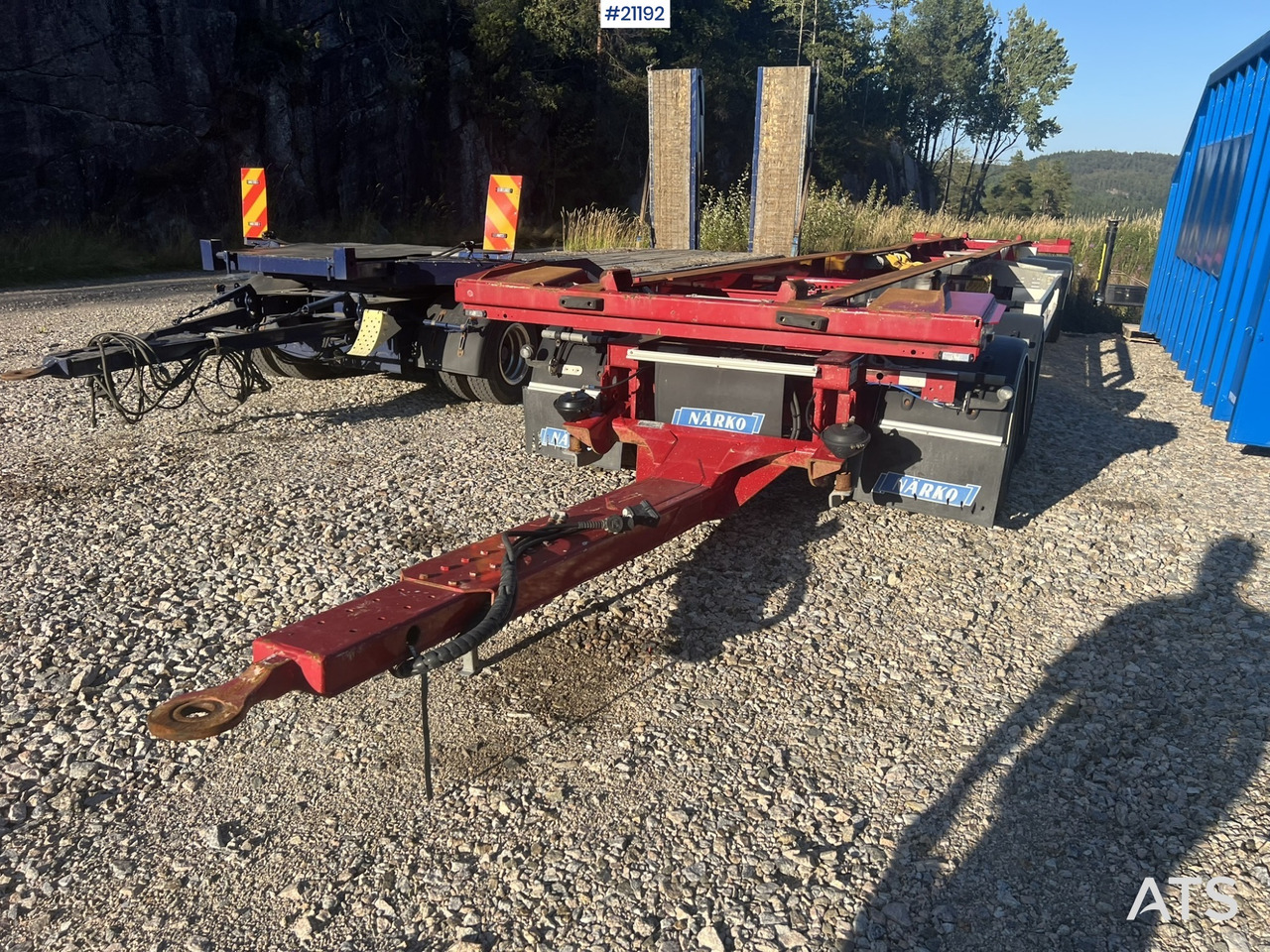 Narko 4 akslet container henger - Przyczepa podwozie: zdjęcie 2 Narko 4 akslet container henger - Przyczepa podwozie: zdjęcie 2