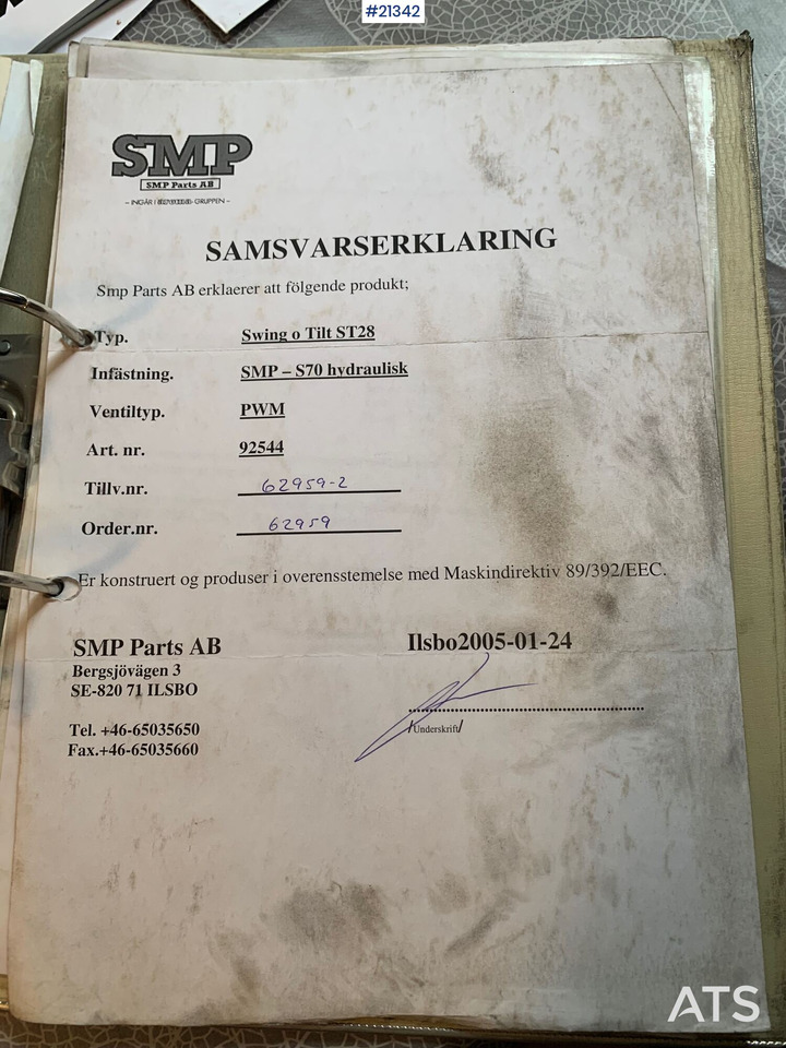 SMP S70 Rotortilt - Tiltrotator: zdjęcie 3 SMP S70 Rotortilt - Tiltrotator: zdjęcie 3