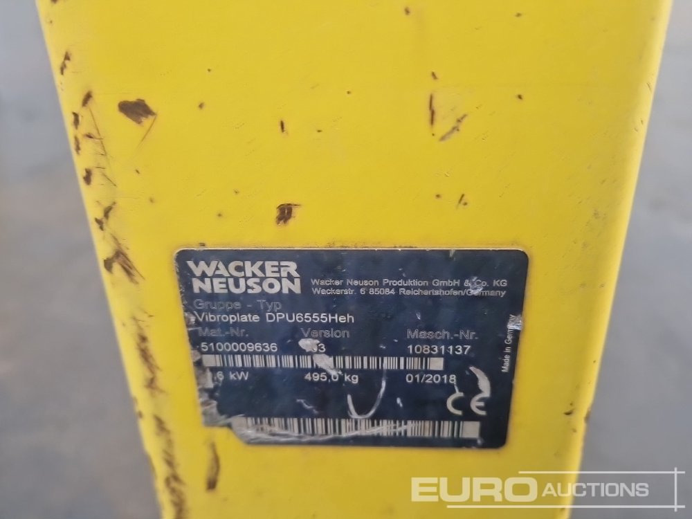 Zagęszczarka płytowa 2018 Wacker DPU6555: zdjęcie 13 Zagęszczarka płytowa 2018 Wacker DPU6555: zdjęcie 13