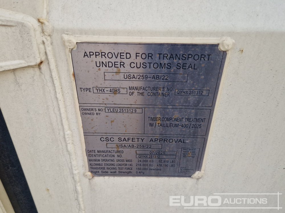 2025 40' x 8' High Cube Container, 4 Side Doors, 1 End Door - Kontener morski: zdjęcie 5 2025 40' x 8' High Cube Container, 4 Side Doors, 1 End Door - Kontener morski: zdjęcie 5