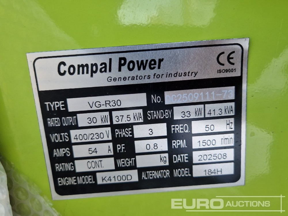 Generator budowlany Unused Compal Power VG-R30: zdjęcie 8