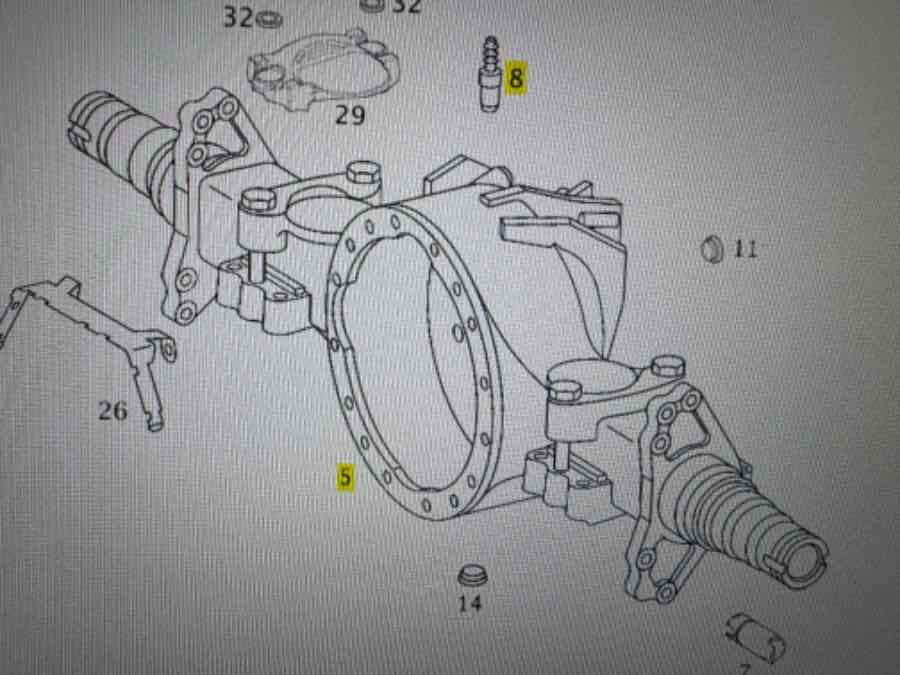 MERCEDES BUS TOURISMO REAR AXLE HO6 // 746218 - Most i części do Samochodów ciężarowych: zdjęcie 2 MERCEDES BUS TOURISMO REAR AXLE HO6 // 746218 - Most i części do Samochodów ciężarowych: zdjęcie 2