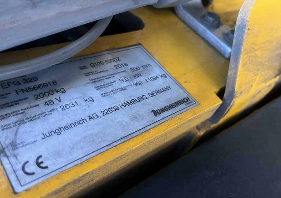 Jungheinrich EFG320 - Wózek widłowy elektryczny: zdjęcie 4 Jungheinrich EFG320 - Wózek widłowy elektryczny: zdjęcie 4