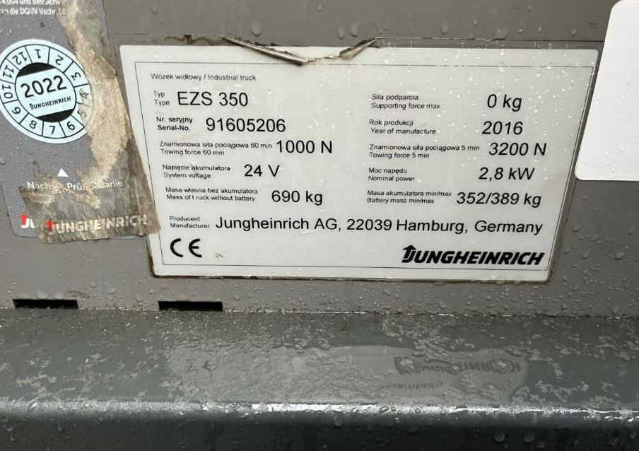 Jungheinrich EZS350 - Ciągnik akumulatorowy: zdjęcie 4 Jungheinrich EZS350 - Ciągnik akumulatorowy: zdjęcie 4