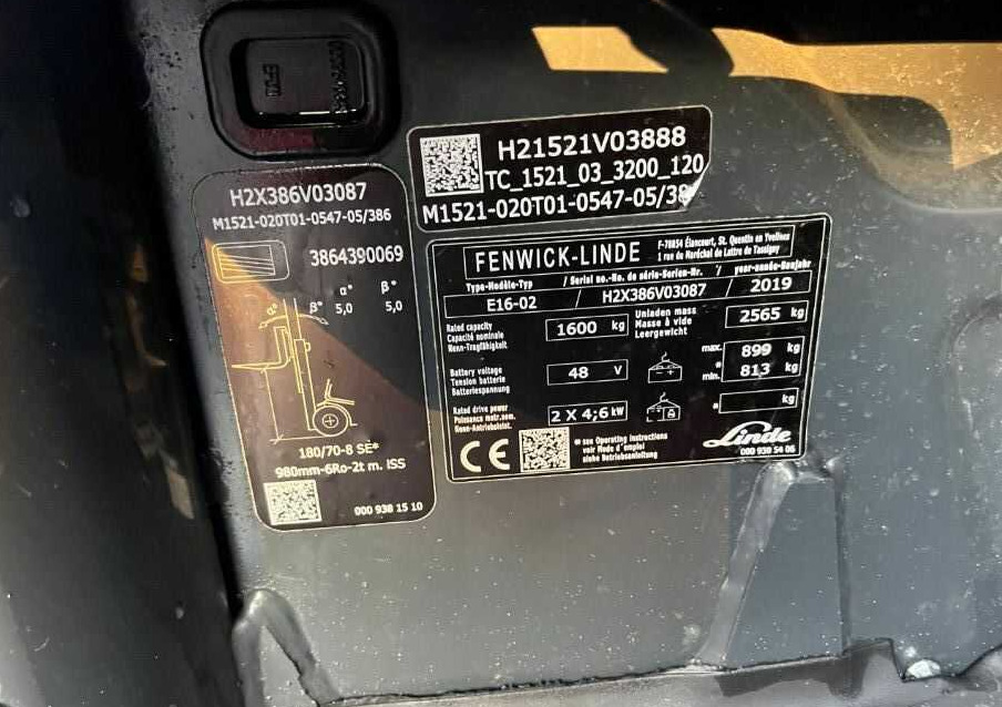 Linde E16-02 - Wózek widłowy elektryczny: zdjęcie 4 Linde E16-02 - Wózek widłowy elektryczny: zdjęcie 4