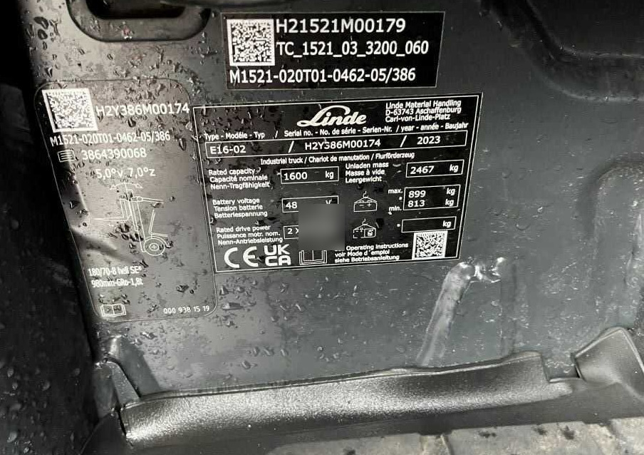 Linde E16-02 - Wózek widłowy elektryczny: zdjęcie 4 Linde E16-02 - Wózek widłowy elektryczny: zdjęcie 4