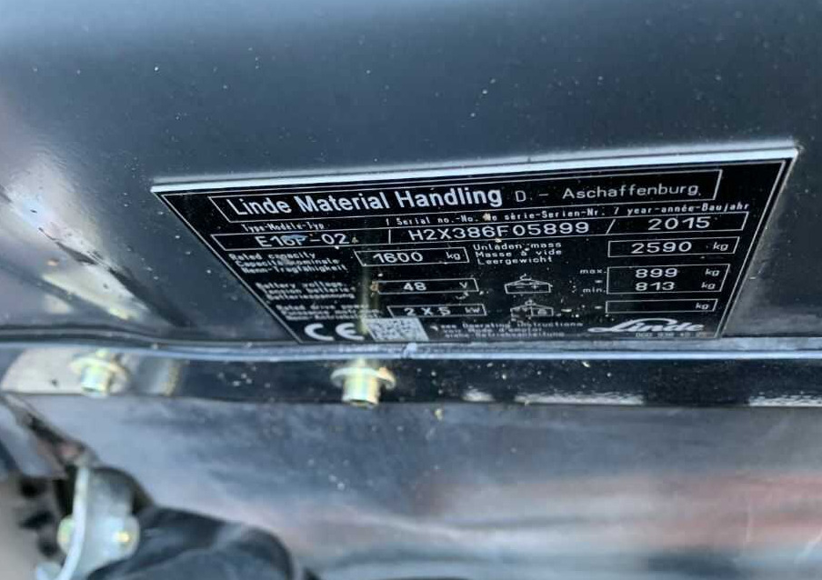 Linde E16P-02 - Wózek widłowy elektryczny: zdjęcie 4 Linde E16P-02 - Wózek widłowy elektryczny: zdjęcie 4