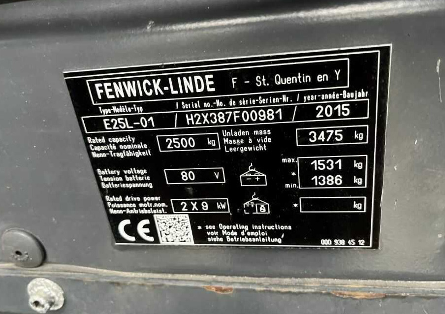 Linde E25L-01 - Wózek widłowy elektryczny: zdjęcie 4 Linde E25L-01 - Wózek widłowy elektryczny: zdjęcie 4