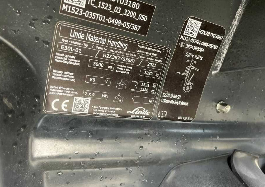 Linde E30L-01 - Wózek widłowy elektryczny: zdjęcie 4 Linde E30L-01 - Wózek widłowy elektryczny: zdjęcie 4