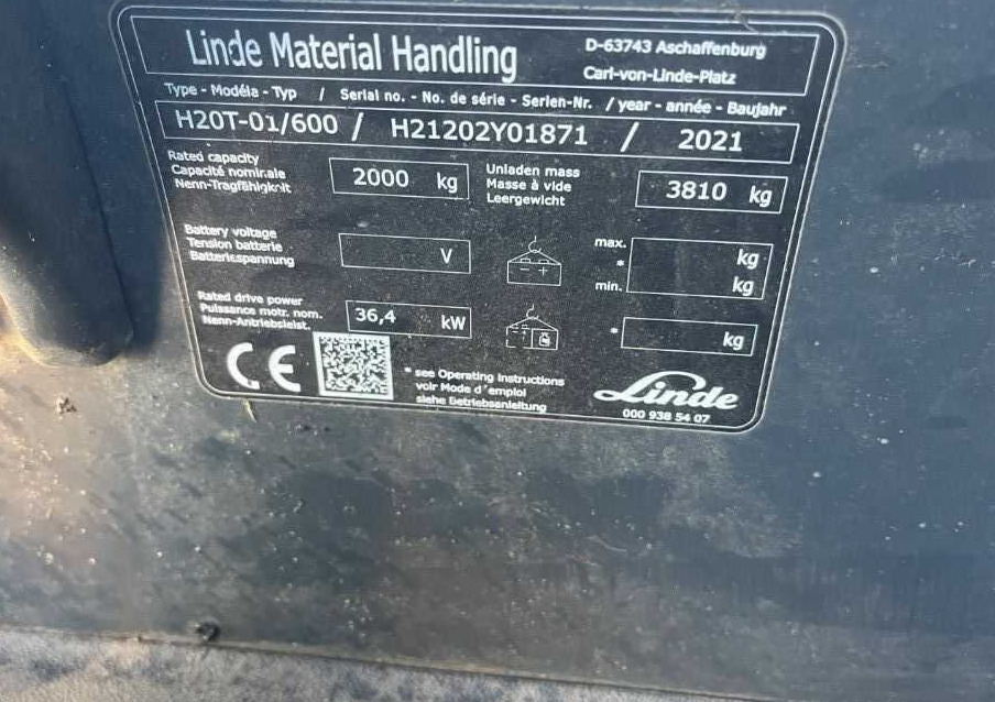 Linde H20T-01/600 - Wózek widłowy gazowy: zdjęcie 4 Linde H20T-01/600 - Wózek widłowy gazowy: zdjęcie 4