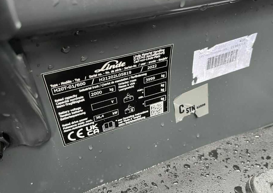 Linde H20T-01/600 - Wózek widłowy gazowy: zdjęcie 4 Linde H20T-01/600 - Wózek widłowy gazowy: zdjęcie 4