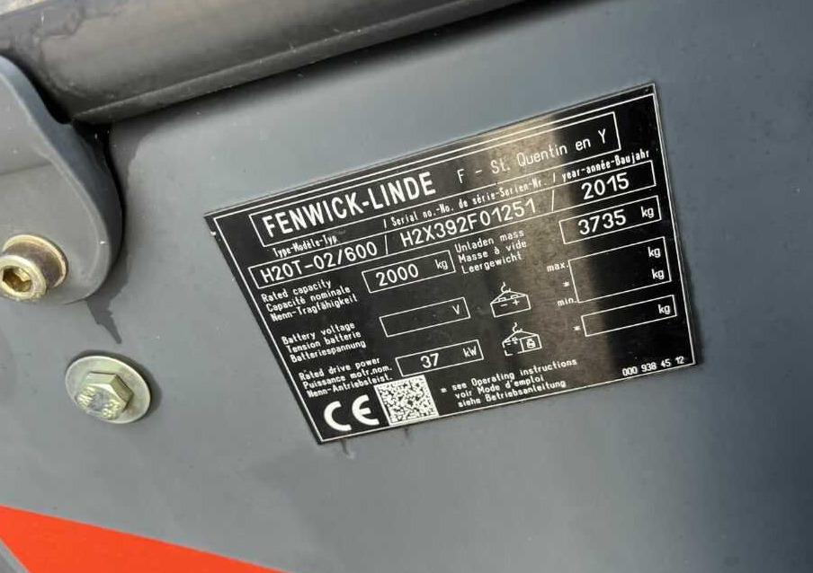 Linde H20T-02/600 - Wózek widłowy gazowy: zdjęcie 4 Linde H20T-02/600 - Wózek widłowy gazowy: zdjęcie 4