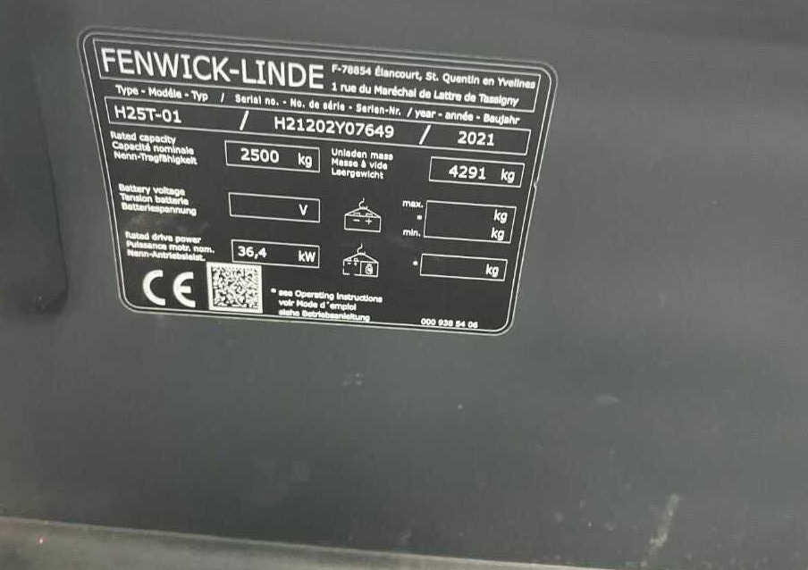Linde H25T-01 - Wózek widłowy gazowy: zdjęcie 4 Linde H25T-01 - Wózek widłowy gazowy: zdjęcie 4