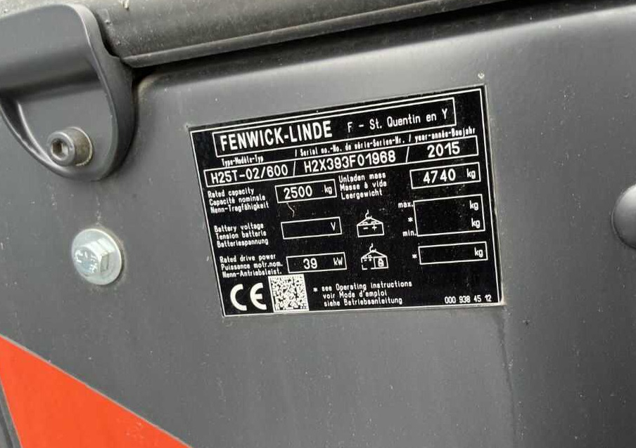Linde H25T-02/600 - Wózek widłowy gazowy: zdjęcie 4 Linde H25T-02/600 - Wózek widłowy gazowy: zdjęcie 4