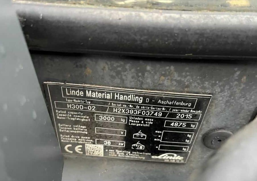 Linde H30D-02 - Wózek widłowy diesel: zdjęcie 4 Linde H30D-02 - Wózek widłowy diesel: zdjęcie 4