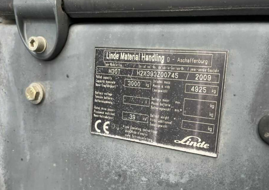 Linde H30T-01 - Wózek widłowy gazowy: zdjęcie 4 Linde H30T-01 - Wózek widłowy gazowy: zdjęcie 4
