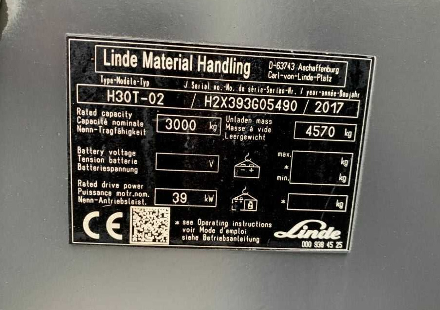 Linde H30T-02 - Wózek widłowy gazowy: zdjęcie 1 Linde H30T-02 - Wózek widłowy gazowy: zdjęcie 1
