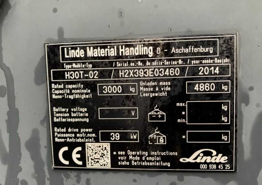 Linde H30T-02 - Wózek widłowy gazowy: zdjęcie 1 Linde H30T-02 - Wózek widłowy gazowy: zdjęcie 1