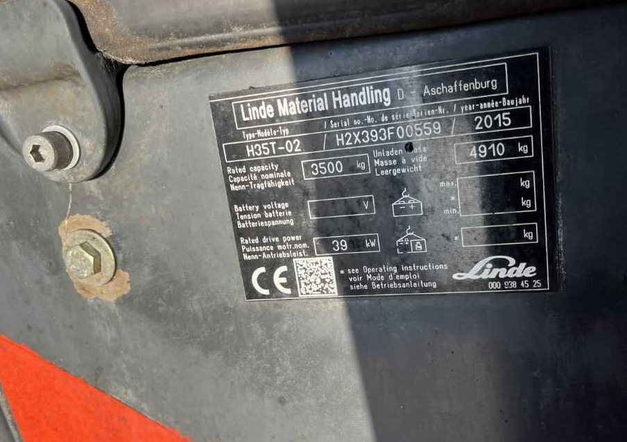 Linde H35T-02 - Wózek widłowy gazowy: zdjęcie 4 Linde H35T-02 - Wózek widłowy gazowy: zdjęcie 4