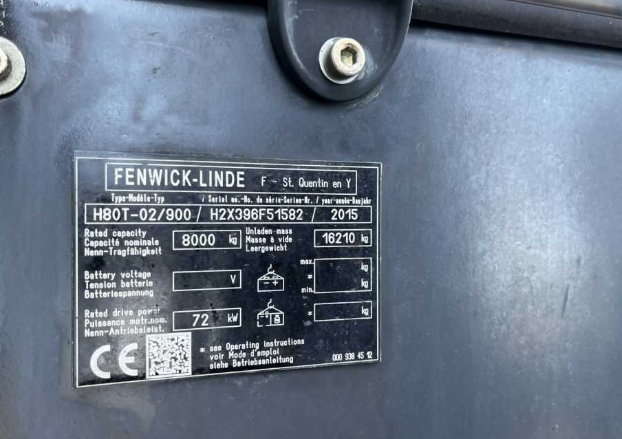 Linde H80T-02/900 - Wózek widłowy gazowy: zdjęcie 4 Linde H80T-02/900 - Wózek widłowy gazowy: zdjęcie 4