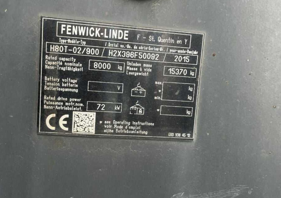 Linde H80T-02/900 - Wózek widłowy gazowy: zdjęcie 4 Linde H80T-02/900 - Wózek widłowy gazowy: zdjęcie 4