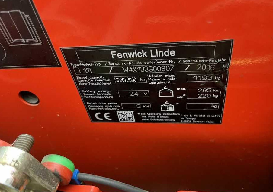 Linde L12L - Wózek wys. podnoszenia: zdjęcie 4 Linde L12L - Wózek wys. podnoszenia: zdjęcie 4