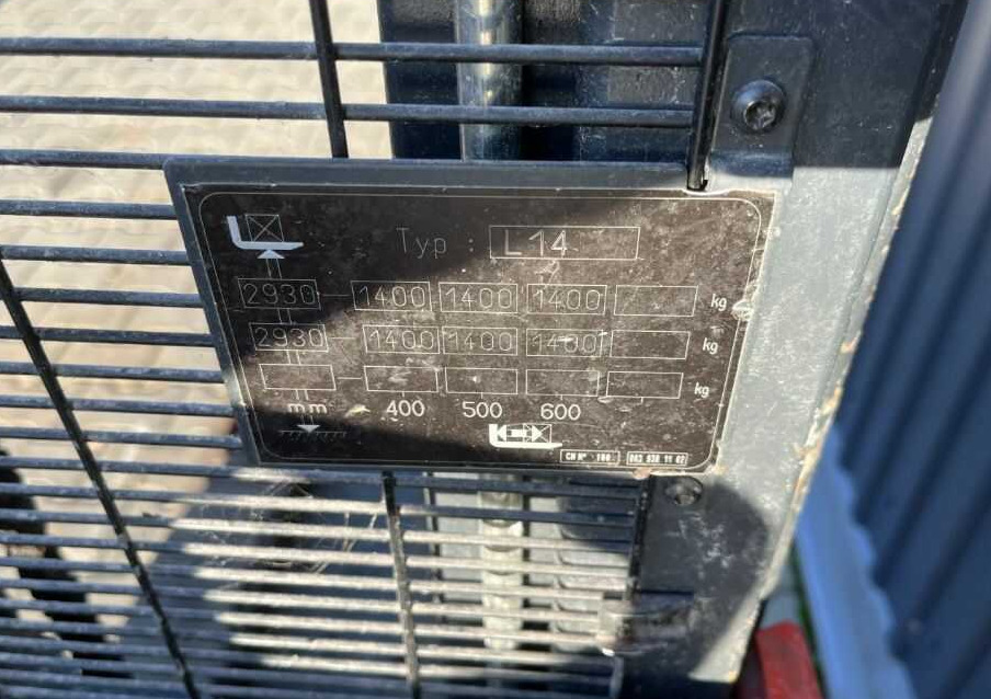 Linde L14 - Wózek wys. podnoszenia: zdjęcie 5 Linde L14 - Wózek wys. podnoszenia: zdjęcie 5