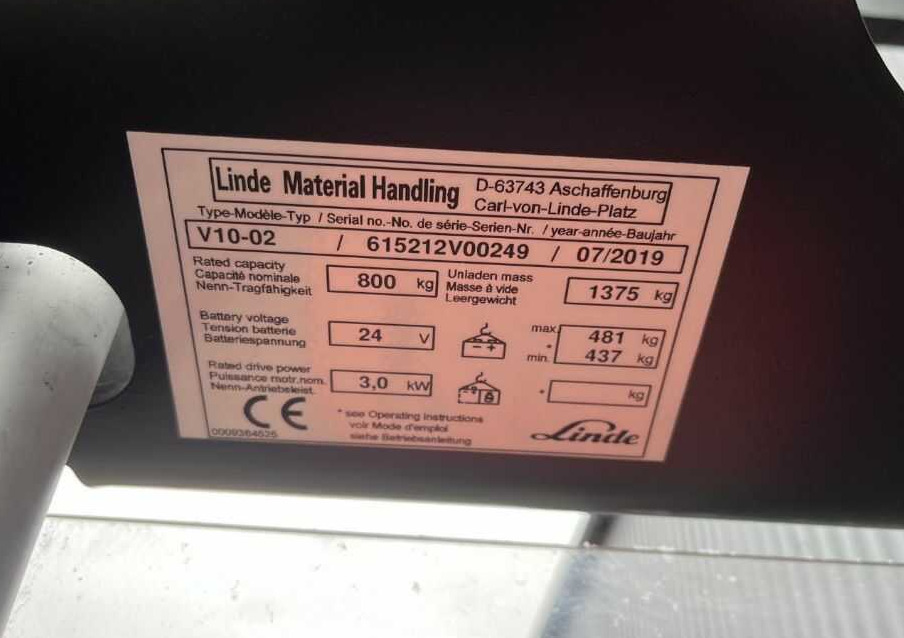 Linde V10-02 - Wózek do komisjonowania: zdjęcie 4 Linde V10-02 - Wózek do komisjonowania: zdjęcie 4
